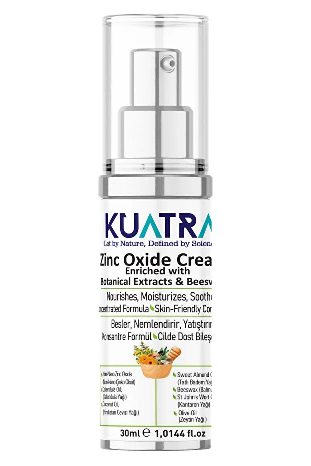Kuatra Zinc Oxide Cream (Help PREVENTING RASH) Natural Ingredient