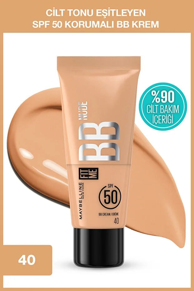 L'Oréal Paris Fit Me Nude Skin Care Effect Moisturizer Spf50 Bb Cream
