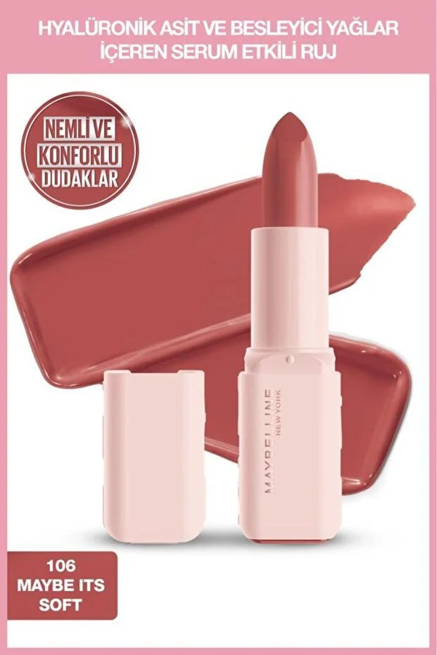 L'Oréal Paris Lipstick Containing Serum Effective Hyaluronic Acid and Nourishing Oil