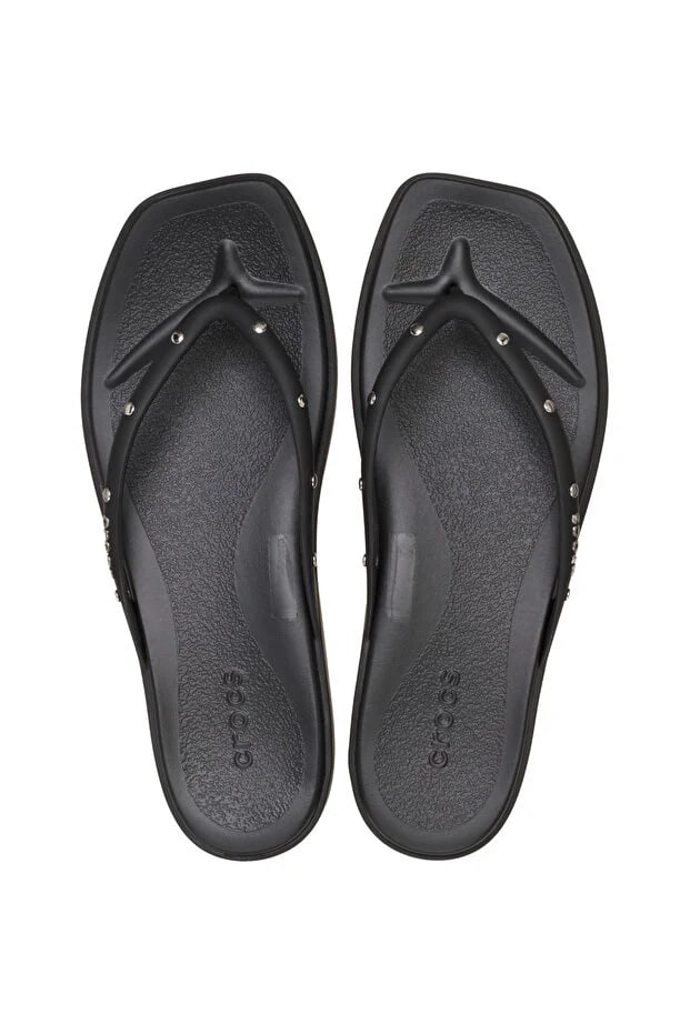 Crocs Miami Studded Flip Women's Flip Flops 211471-001 Black