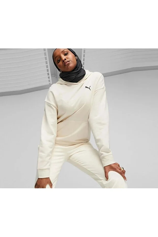 Puma 675988 Better Essentials Hoodie Hooded Women's Sweatshirt White