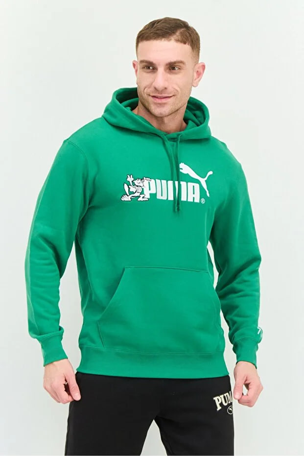 Puma Men Sportswear Fit Long Sleeve Outdoor Hoodie, Green