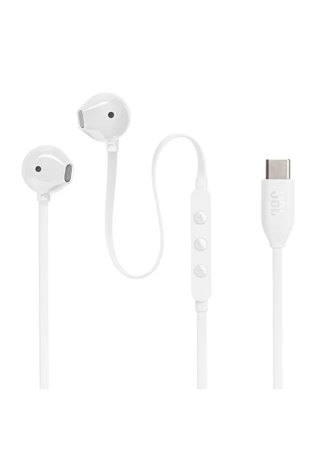 JBL Tune 305C White Type-C Wired Earbuds Headphones