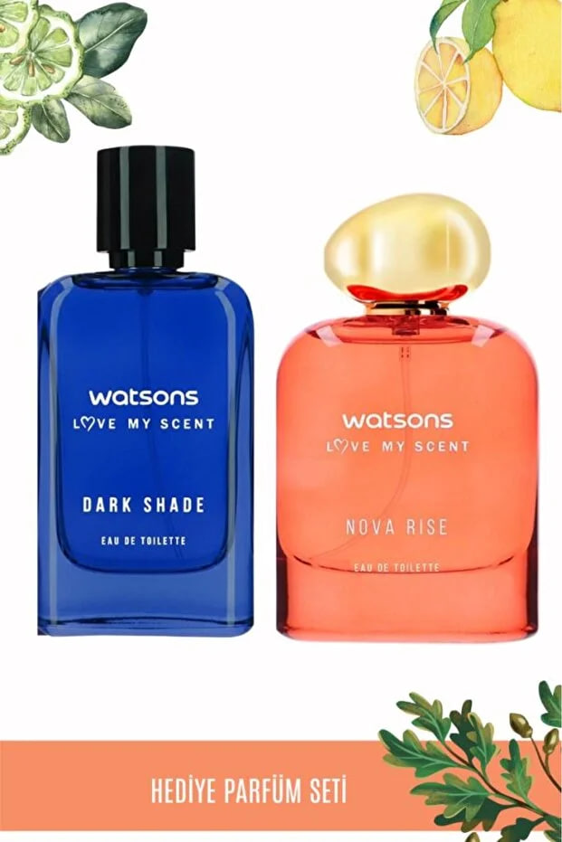 Watsons Dark Shade Men's Perfume EDT 100 ml + Watsons Nova Rise Women's Perfume EDT 85 ml