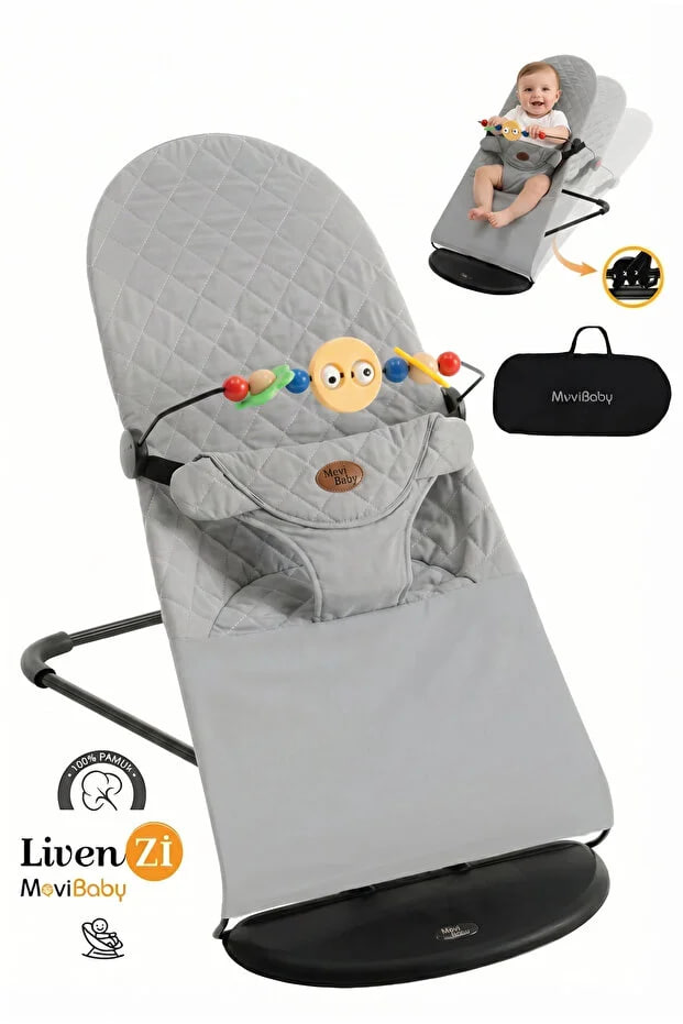 Livenzi Mobibaby Baby Carrier Cotton Deluxe - Gray