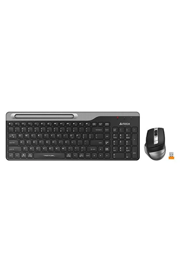 A4 Tech Ap25 A4-Tech Fb2535C Q B.Tooth Keyboard-Mouse, Black, Charging Without Charger
