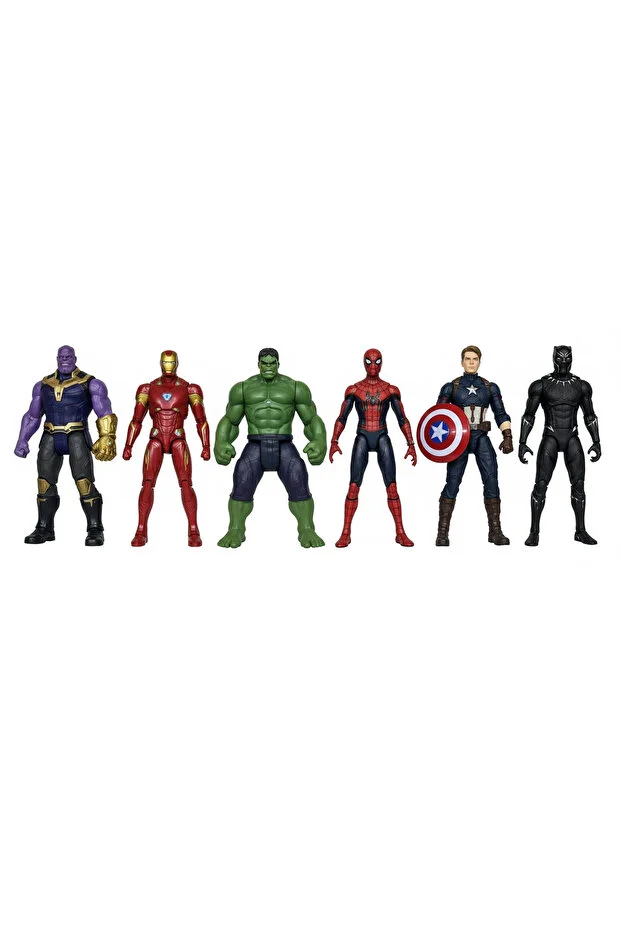 REZZOSS Super Hero Action Figures for Kids – 6-PCS Superhero Toy Set Avengers-Style Figures for Boys & Girls