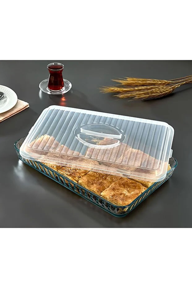 Kitchen Life Rectangular Pyrex Cover with Hot Air Release - 40X27 Cover