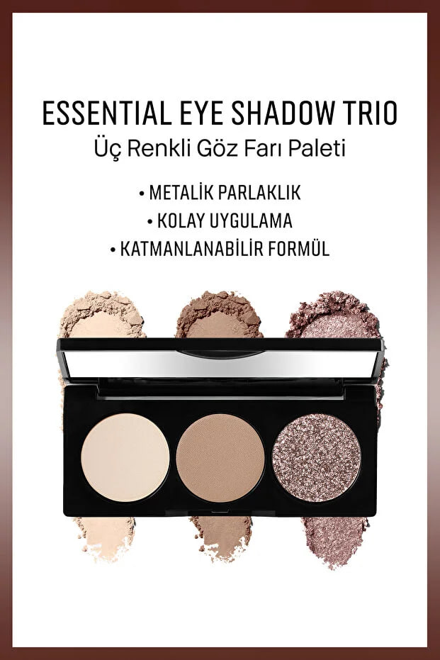 Bobbi Brown Essential Eye Shadow Palette - Three-Color Eyeshadow Palette - Everyday Greys 6g